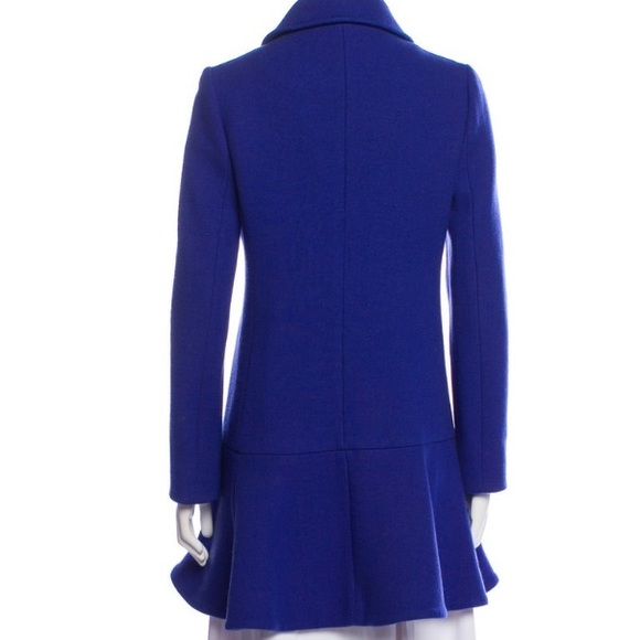 Women's Kate Spade Pea Coat Royal Blue Knee Length  Dress Coat Size XL - Picture 4 of 11